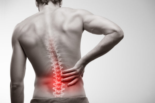 lower back pain happened to a man